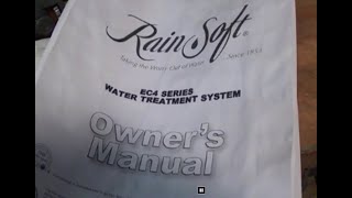 Rain Soft EC4 Water softener adding salt and resetting the computer