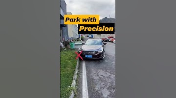 Learn the Secrets of Parking Without Scratching Your Tires #cardrivingtips #automobile #shorts