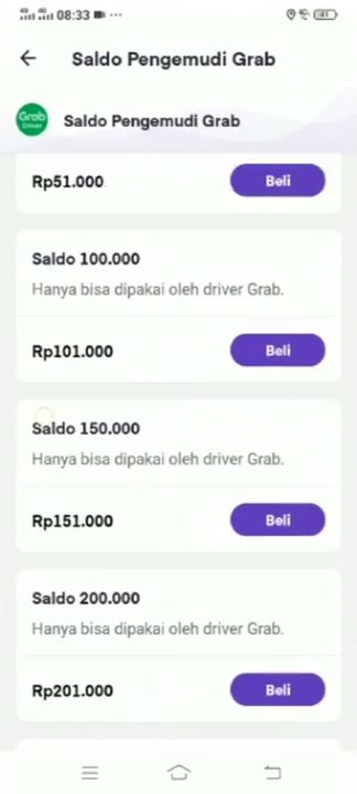 PENGISIAN SALDO DRIVER GRAB MELALUI APLIKASI OVO