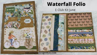 QUICK AND EASY WATERFALL FOLIO JOURNAL START TO FINISH TUTORIAL