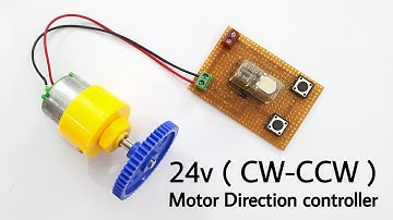 Motor controller CW CCW | how to make motor control using DPDT Relay