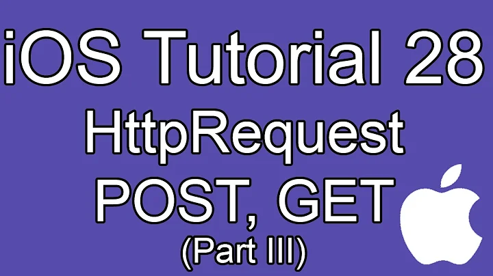 iOS Tutorial - Part 28 - HttpRequest POST, GET (NSURLConnection) III