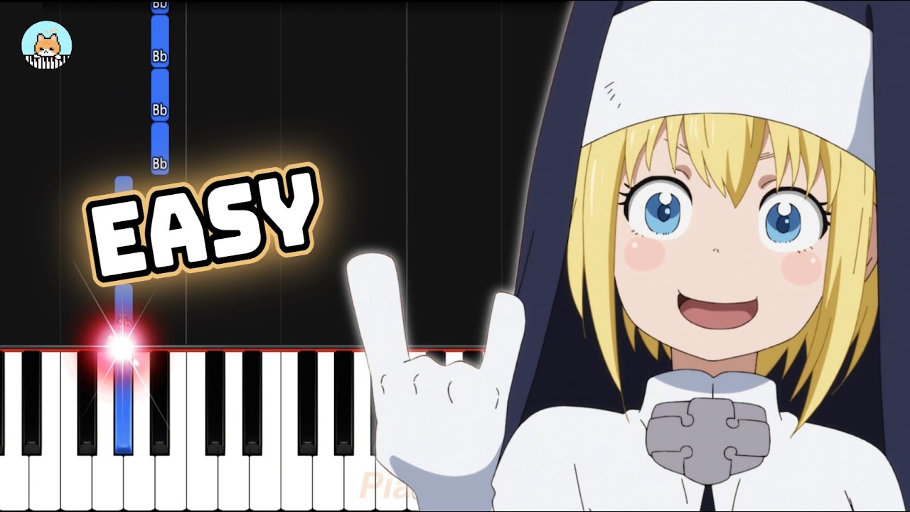 Fire Force ED - "Veil" - EASY Piano Tutorial & Sheet Music