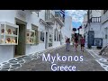 Walking in Mykonos island Greece 4K, Windmills, Little Venice 2021