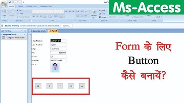 How To Use Button in Ms Access | How To Create Buttons in Microsoft Access