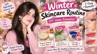 Winter Skincare Routine ❄️ | 3 DIY Home Remedies for Soft, Hydrated & Glowing Skin✨|Winter Special 💗 screenshot 3