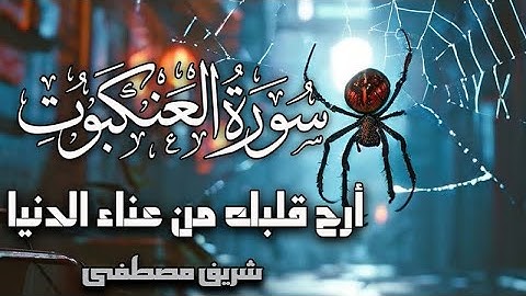 سورة العنكبوت شريف مصطفى تلاوة هادئة تريح قلبك من عناء