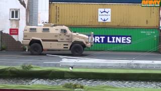 Idex 2015 Live Demonstration Land Mobility Track Defense Abu Dhabi Uae United Arab Emirates