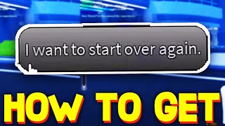 HOW TO WIPE/RESET RACE in PEROXIDE! ROBLOX PEROXIDE