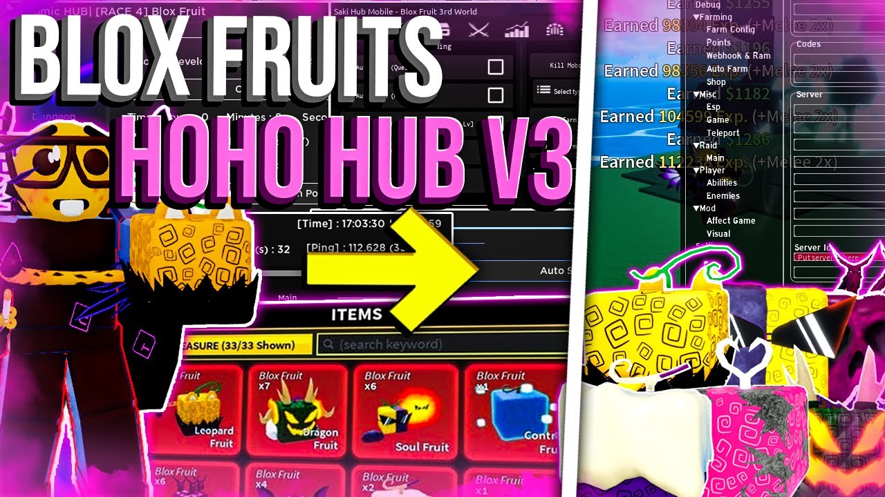 Blox Fruits Script  HoHo Hub *NEW* - 1F0 - Official Roblox Exploit & Script  site