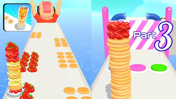 PANCAKE RUN 🍓🍌🥞 Gameplay New Update All Levels Walkthrough iOS,Android PART 3