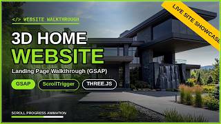 3D Home Website Landing Page Walkthrough (GSAP, ScrollTrigger, Three.JS)