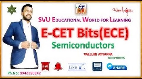 ECET bits on Electronic devices and circuis|| ECET Model bits for ECE students||Semiconductors||