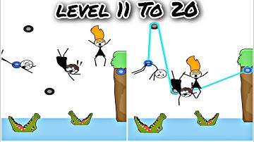 Escape Rope (WEEGOON) Gameplay Walkthrough - Level 11 To 20 Mobile Gaming Puzzle game| Mind gaming