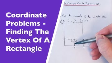 How To Work Out The Missing Coordinate Of A Corner (Vertex) Of A Rectangle? Coordinate Shape Problem