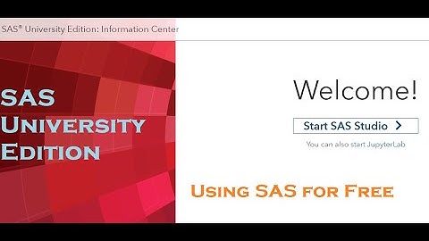 Get SAS for Free - University Edition Installation Tutorial