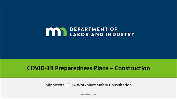 Webinar: COVID-19 Preparedness Plans for Construction