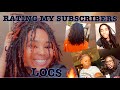 LOC RATE | RATING MY SUBSCRIBERS DREADLOCKS/MIRCOLOCS