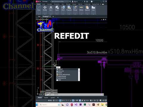 Lệnh refedit refclose
