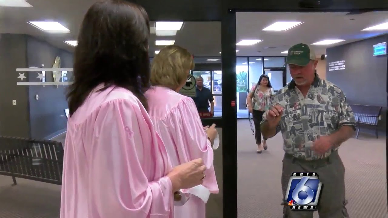 Pink Judge Robe Judges wear pink robes for Breast Cancer Awareness Month - YouTube