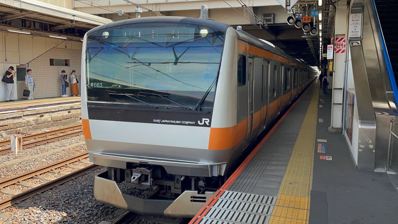 【E233系青663編成＋青461編成  AT入場に伴う東大宮送り込み回送（機器更新等）】E233系0番台豊田車１０両が大宮駅11番線に到着停車〜警笛を鳴らして発車！（回9583M）2025.6.30