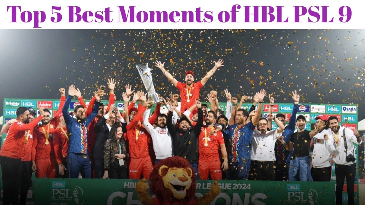 Top 5 Best Moment's of HBL PSL Seasons 9 | Best Moments of HBL PSL Season 9 2024