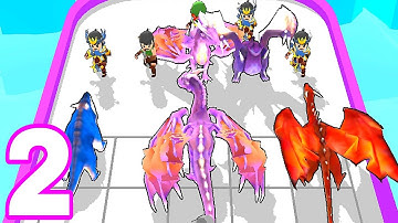 Merge Battle 3D Dragon Master - Walkthrough Part 2 Levels 21-40 Merge Dinosaur - Android Gameplay