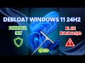 How to Debloat Windows 11 24H2 Safely PowerShell Only (No Tools, No Scripts)