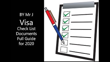 Visa Application Document Checklist 2020