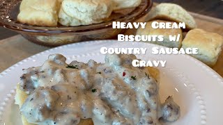 Biscuits and Gravy | Country Sausage Gravy with 2 Ingredient Biscuits by Tammicia Rochelle 946 views 2 years ago 14 minutes, 36 seconds