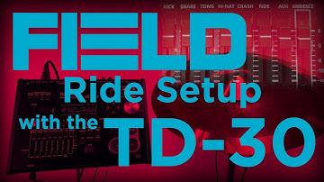 FIELD 3-Zone Ride setup with the Roland TD-30