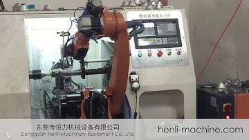 Pick and place robot SA1400 for CNC rotary machine and metal bowl processing