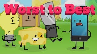 Inanimate Insanity Contestants Worst to Best