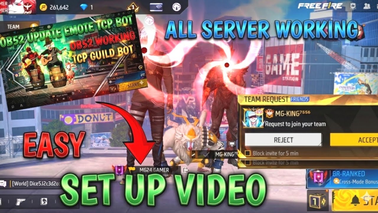 NEW OB52 UPDATE TCP BOT 🔥 || OB52 EMOTE TCP BOT FULL SETUP || TCP BOT SETUP VIDEO || MG24 GAMER 