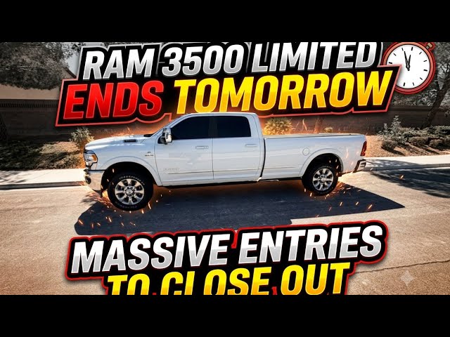 Ram 3500 Limited Ends Tomorrow