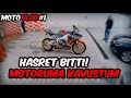 HASRET BİTTİ ! MOTORUMA KAVUŞTUM - OTOBÜSÜN ÖNÜNÜ KESTİM  ! -NEW MotoVlog#1