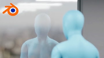 Glass window with Reflections and Exterior Background Tutorial