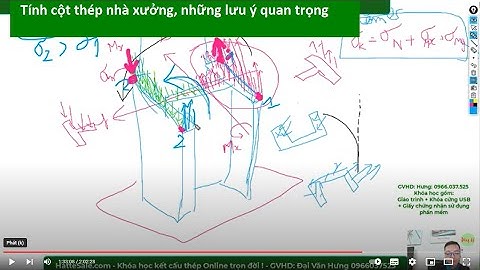 Bảng tính toán excel nội lực trong nhà xưởng