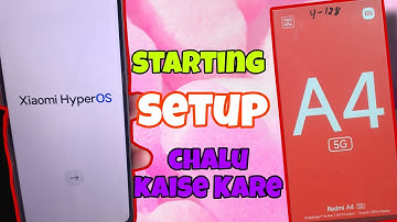 Redmi a4 5g starting setup || Redmi a4 5g new phone chalu kaise Kare