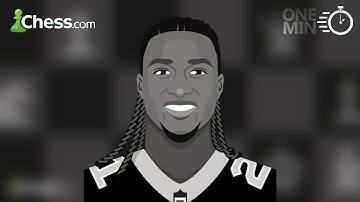 1 Minute Bullet Chess Vs. Justin Reid Bot As Black! (Athletes Bots) #chess #chesscom #bot