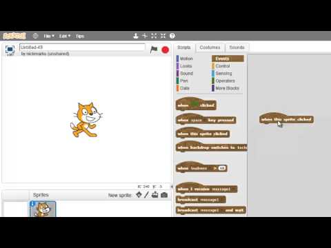 Scratch - When this sprite clicked - 01