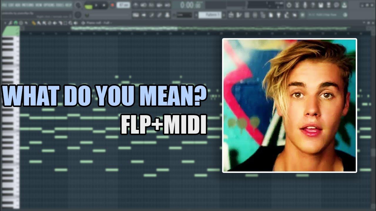 Justin Bieber What Do You Mean (MIDI + FLP) (FL Studio Piano Tutorial