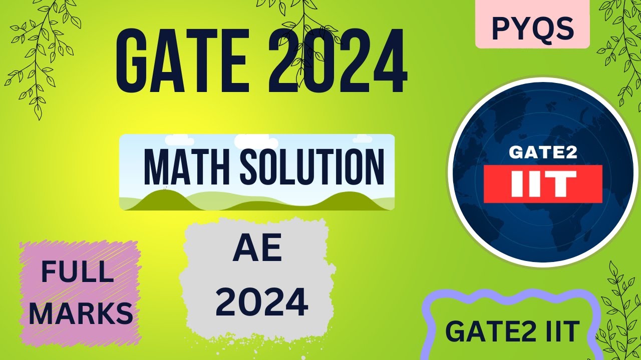 Gate Tests Math MATH of GATE AE 2024 | #exam #gate #aptitude #maths #exam #college # ...