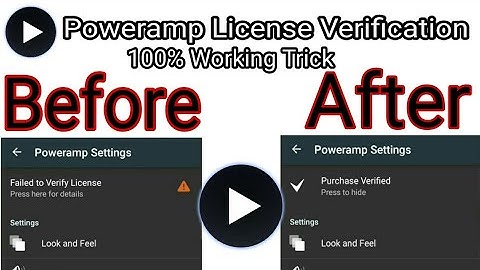 Poweramp license Verification | Poweramp full version unlocker Root method ||(updated)