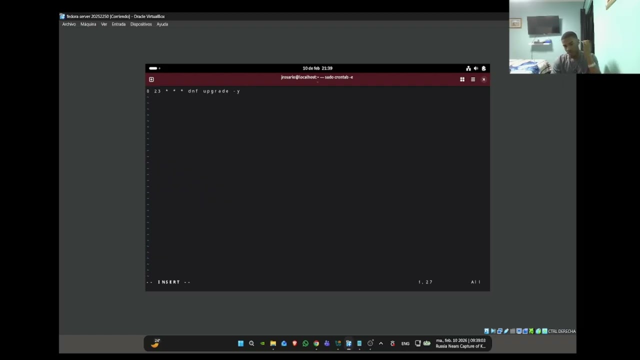 Lab 2 practica 2-Tareas Programadas en Fedora