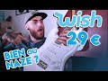 Jachte une guitare  29 sur wish unboxing et test