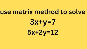 Matrix Method: Solve Simultaneous Linear Equations in Seconds! (Step-by-Step).Comprehensive video