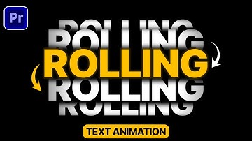 Smooth Scrolling Text Animation in Premiere Pro | Rolling Text Animation Tutorial