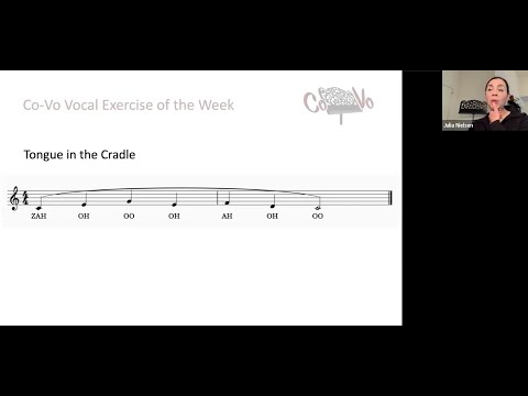 Co-Vo Vocal Exercise of the Week #31 | Tongue in the Cradle | April 14, 2024