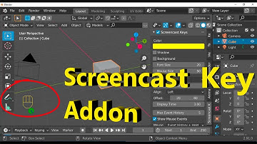 Blender Tutorial 2.91 How to Activate Screencast Key Addon